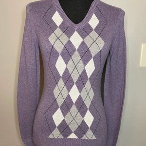 Merona Argyle Sweater size XS